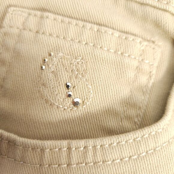 Gloria Vanderbilt Women's Sz 12 32x30 Beige Amanda High Rise Tapered Jeans - Picture 5 of 10